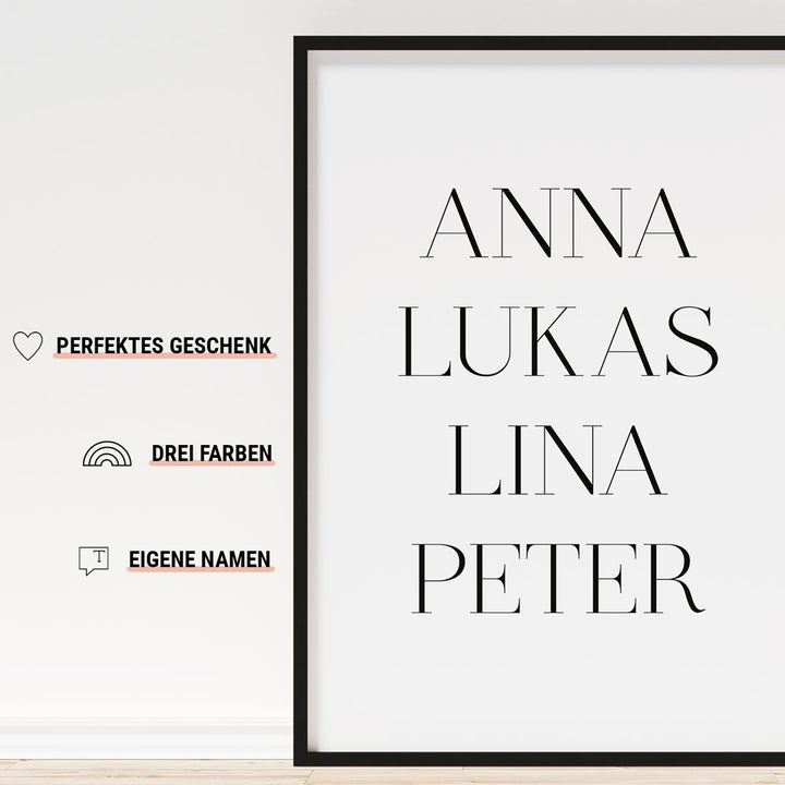 geschenk für freunde familie personalisiert