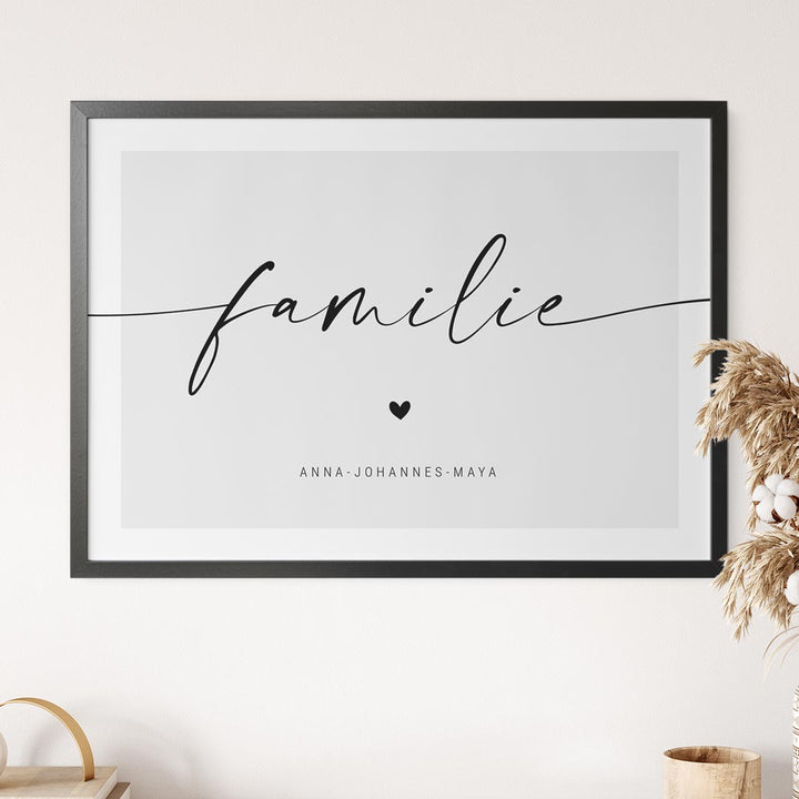 poster geschenkidee familie