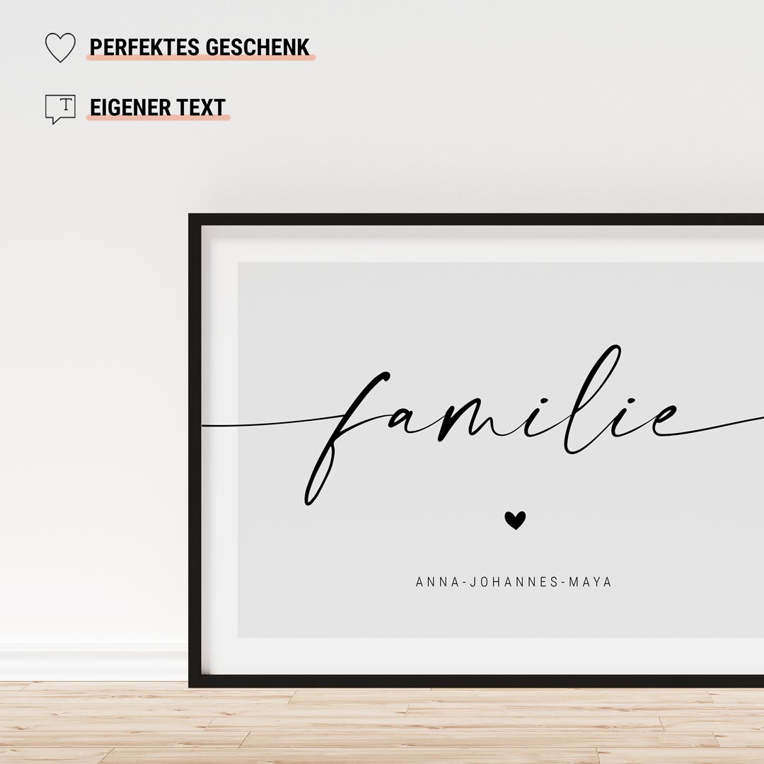 familienposter gestalten
