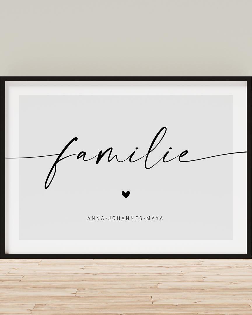 familienposter selbst gestalten