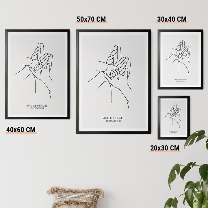 family poster hände