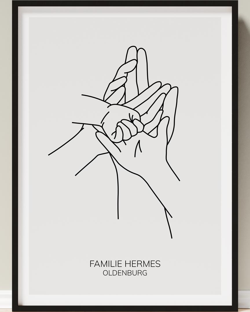 geschenkidee familie family poster