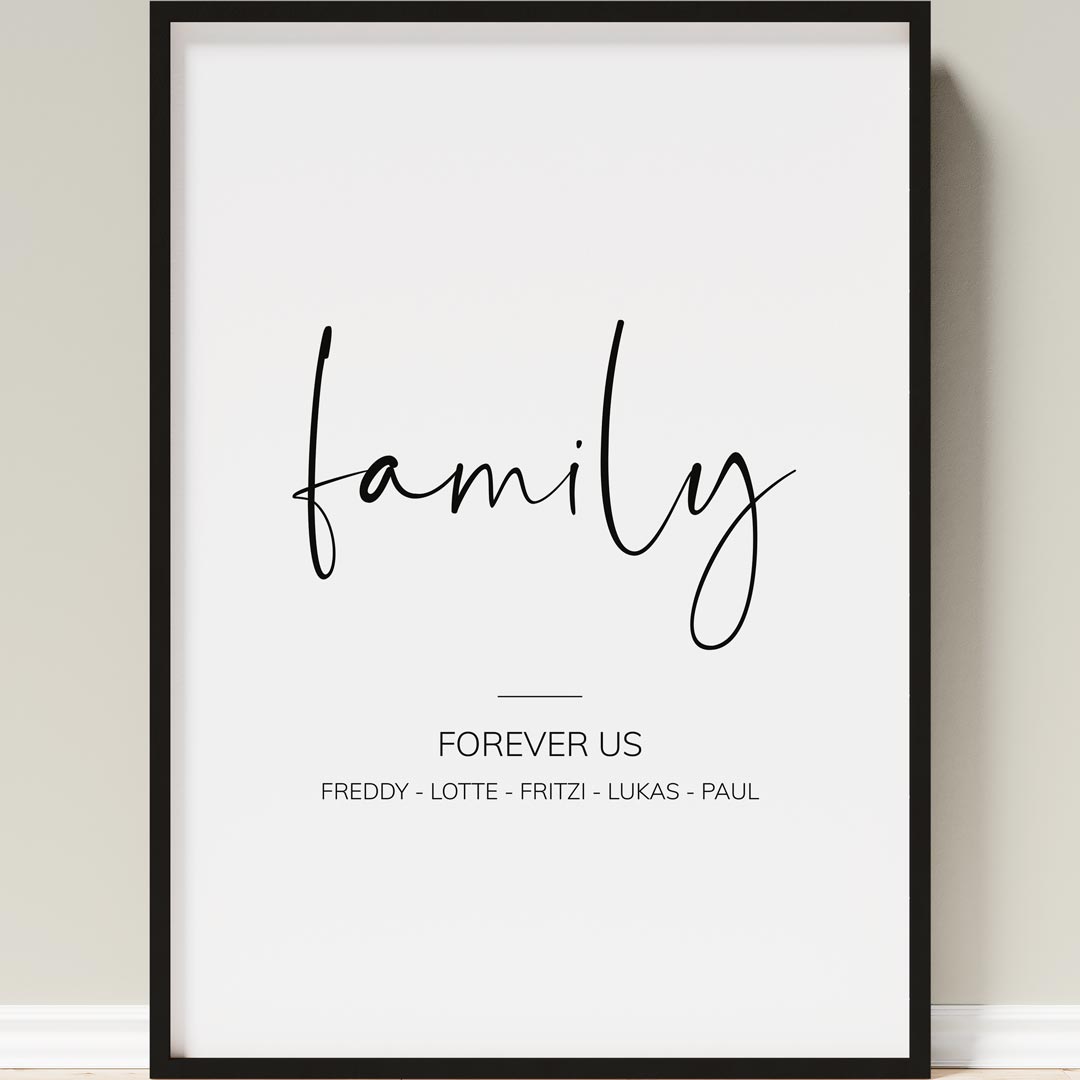 familienposter selbst gestalten
