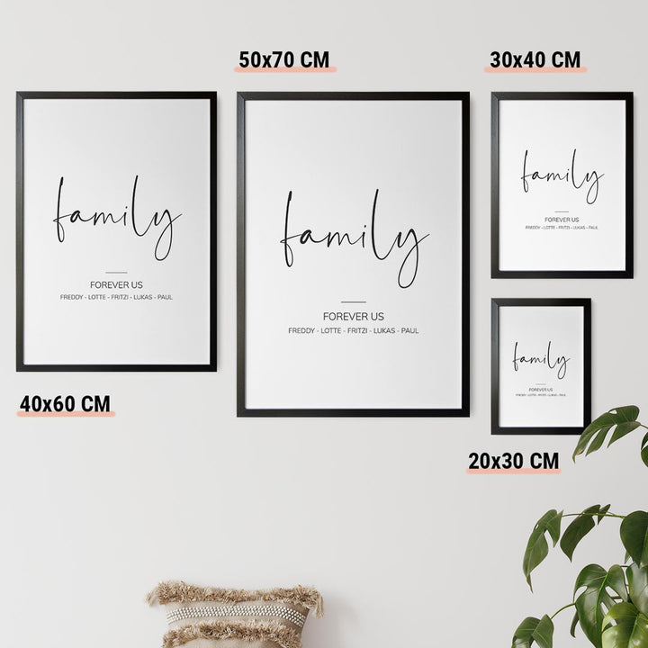 family schriftzug poster