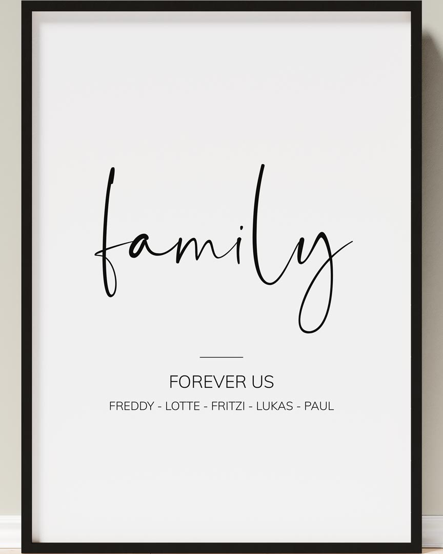 familienposter geschenk