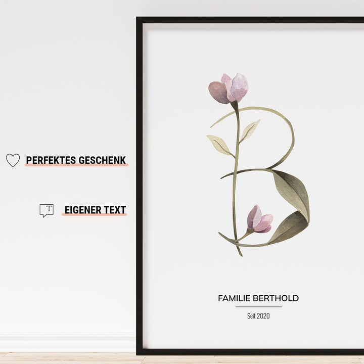 buchstaben poster personalisiert