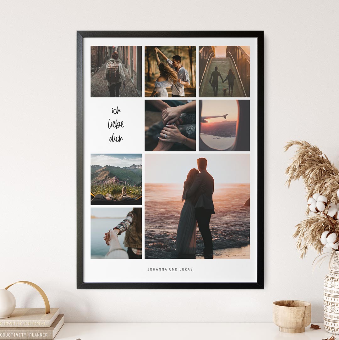 fotocollage geschenk freundin freund