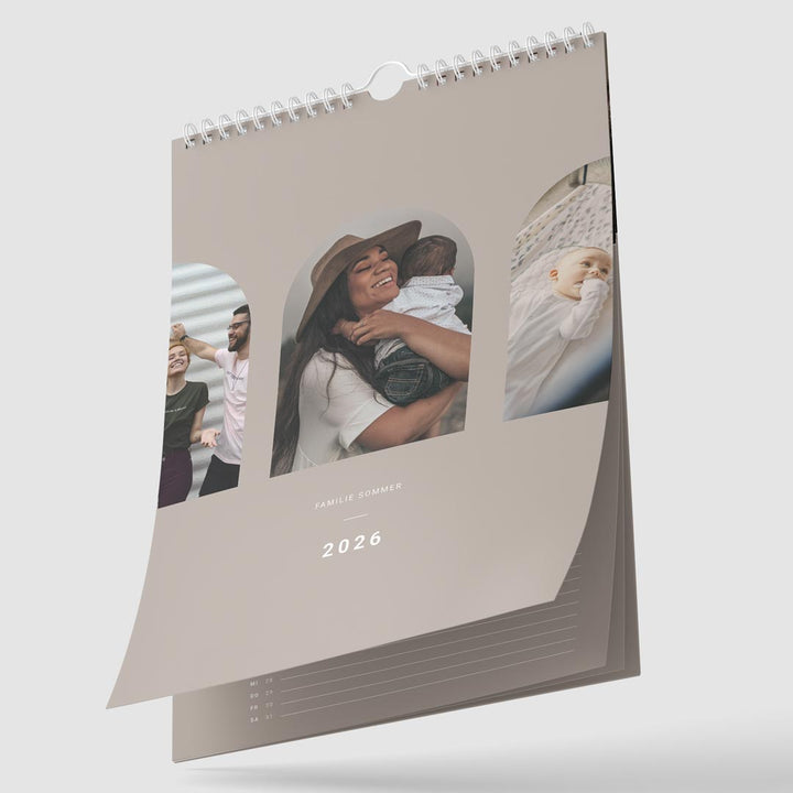 wandkalender fotokalender braun 2026