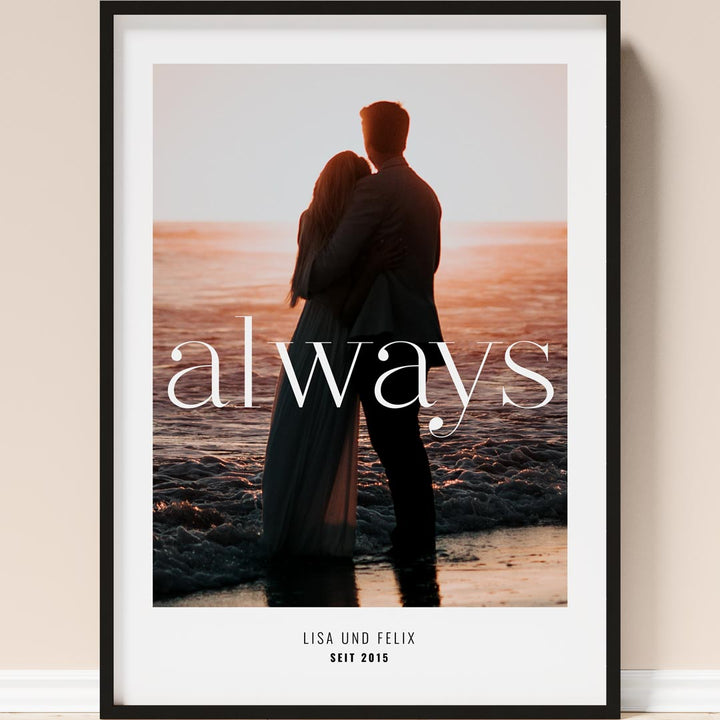 geschenk für partner poster