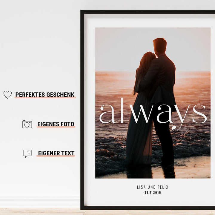 geschenk für pärchen poster