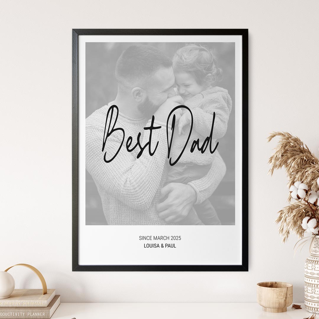 fotoposter papa geschenkidee