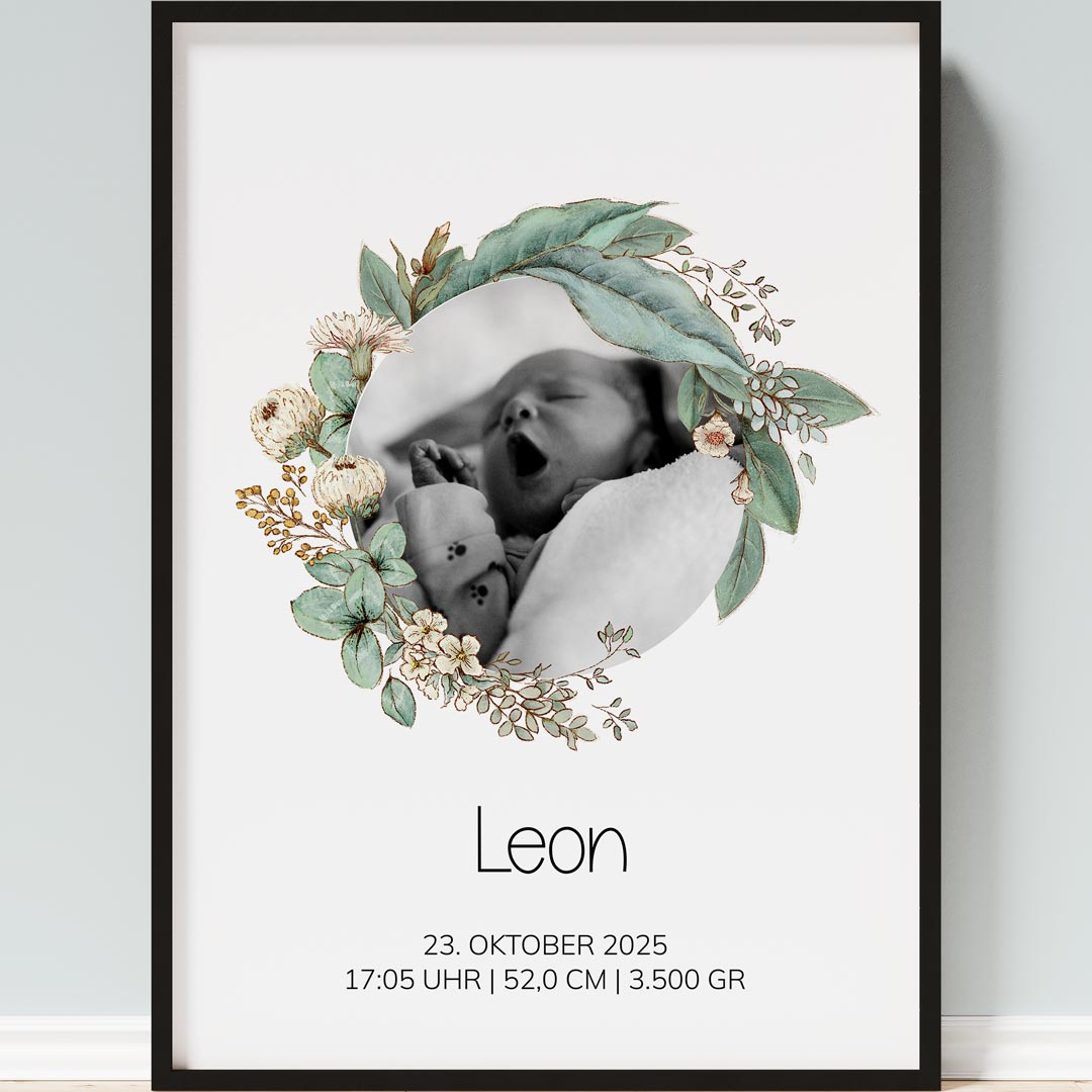 geschenk zur geburt poster