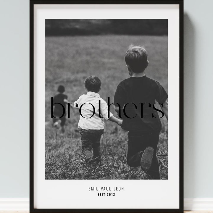 personalisiertes geschenk für brüder poster
