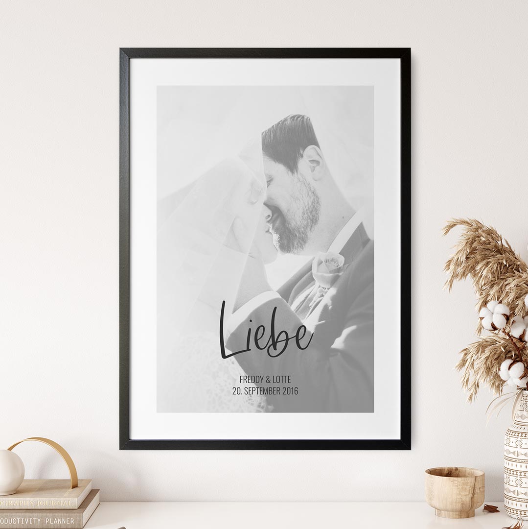 geschenk hochzeit liebe poster