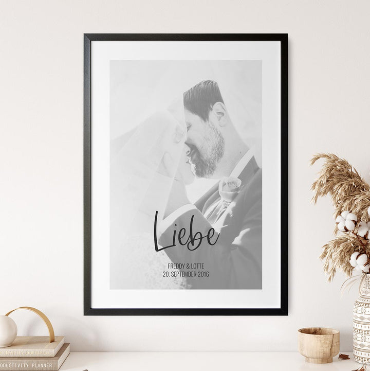 geschenk hochzeit liebe poster