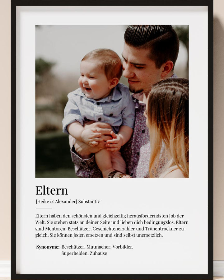 geschenk für mama und papa personalisiert