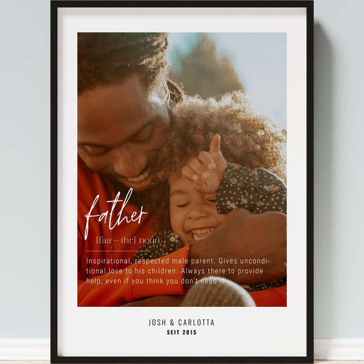 geschenk für papa poster