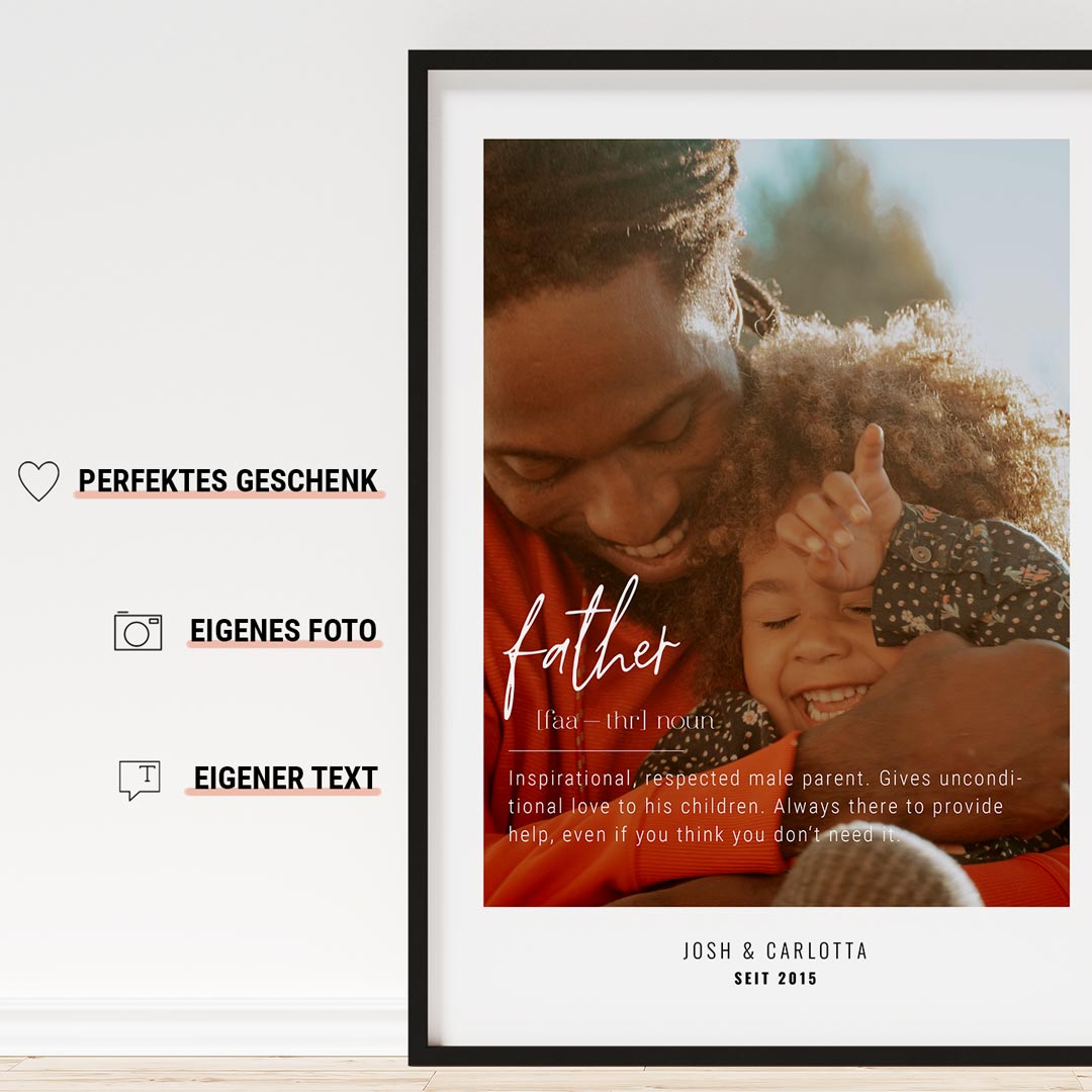 geschenk vatertag definition poster