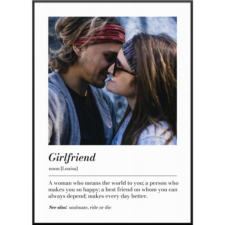geschenk für freundin poster