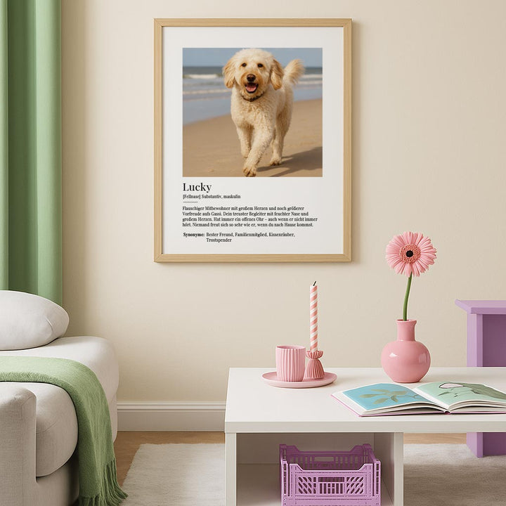Poster Definition Dog – Geschenk für Hundeliebhaber
