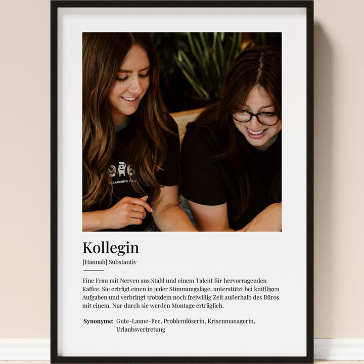 personalisiertes geschenk für kollegin