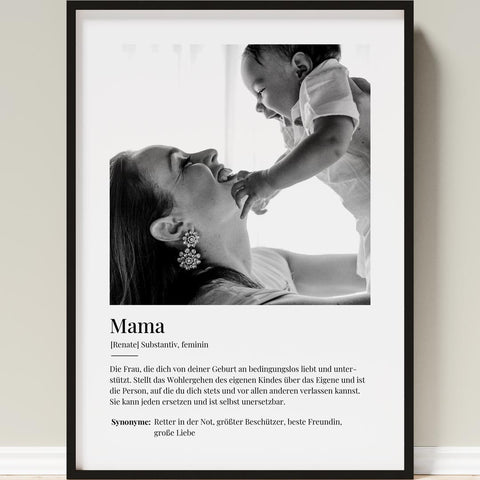 Fotoposter Definition Mama