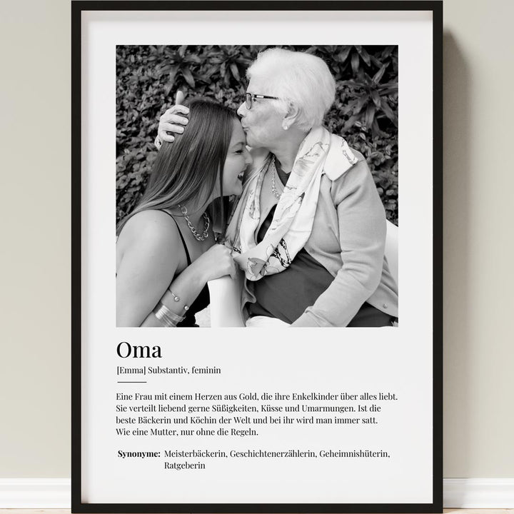 geschenk für oma poster