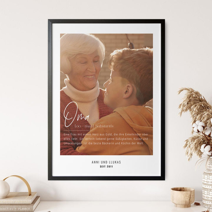 geschenkidee oma poster