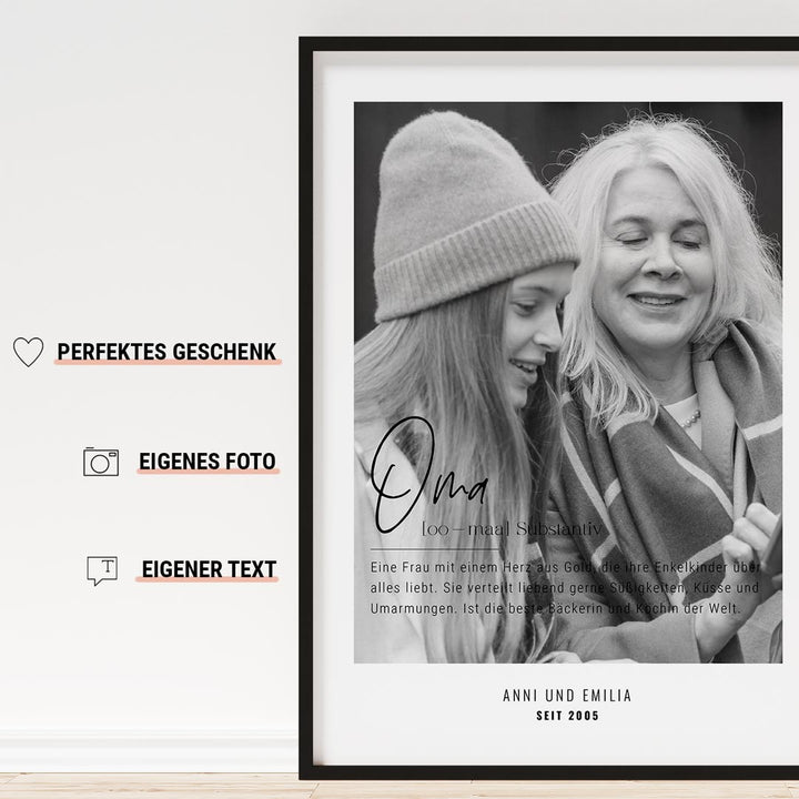 geschenkidee oma bild