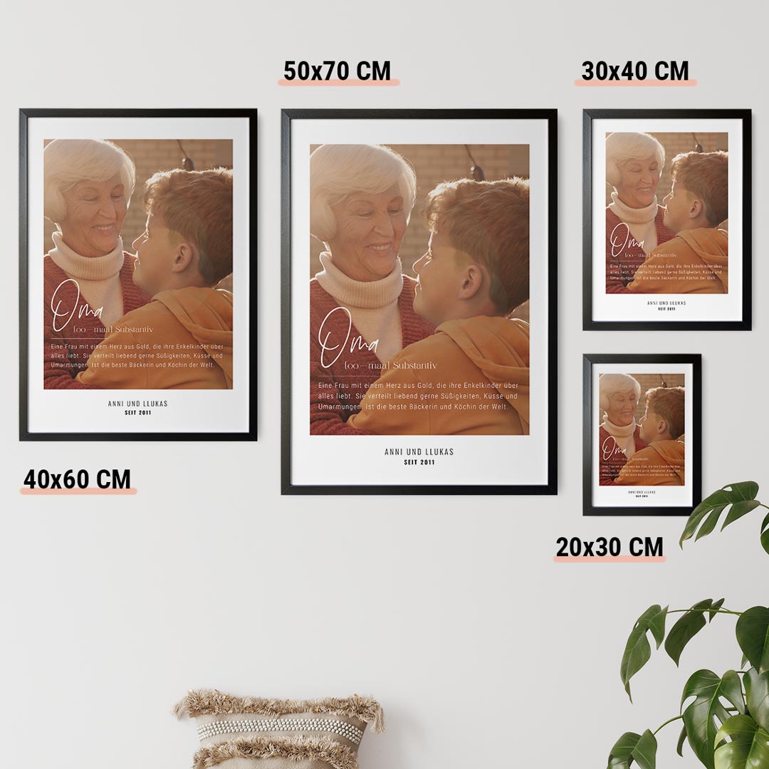 personalisiertes poster oma