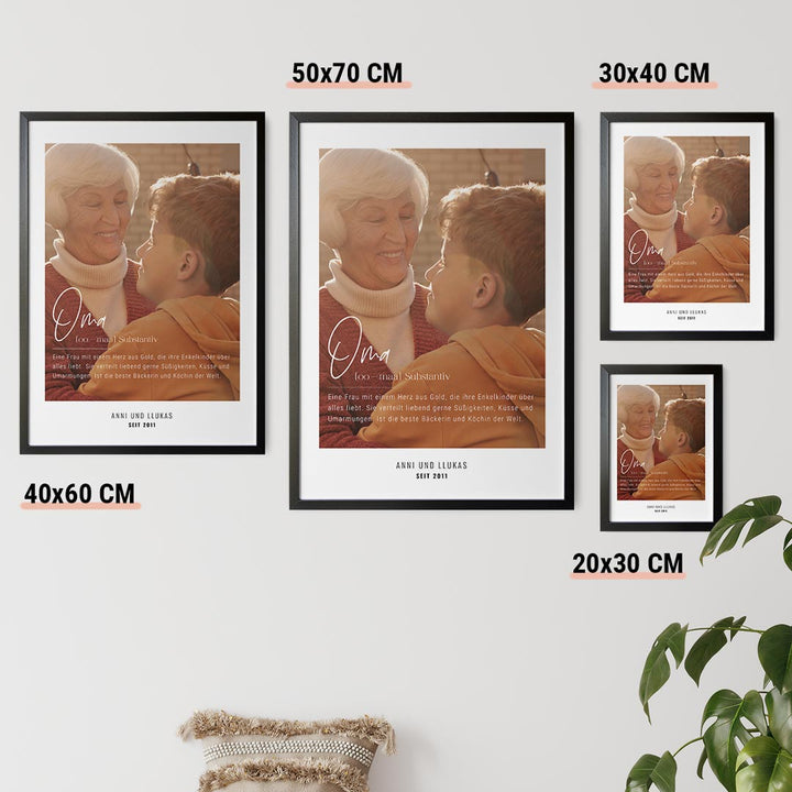 personalisiertes poster oma