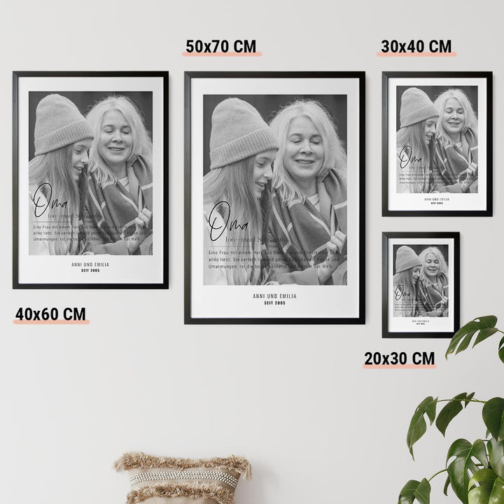 geschenkidee oma poster definition