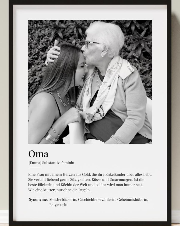 fotogeschenk oma gestalten