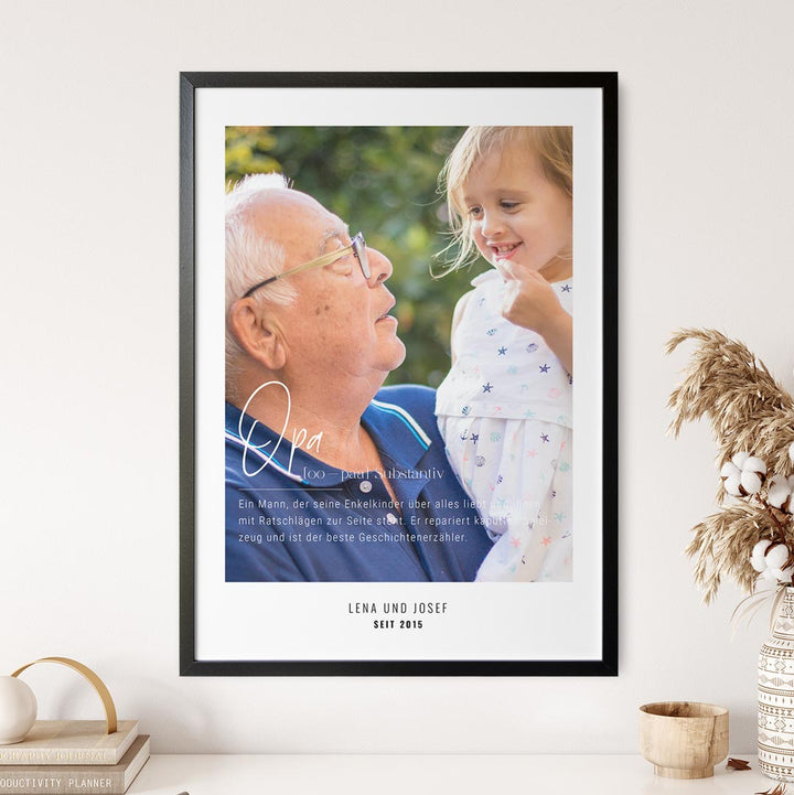 geschenkidee opa poster