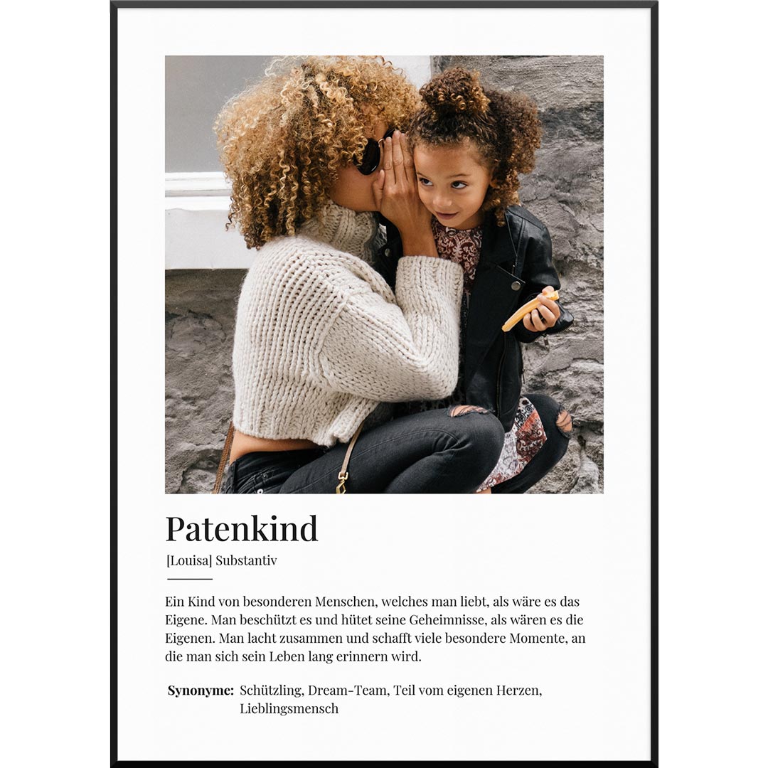 geschenk für patenkind poster