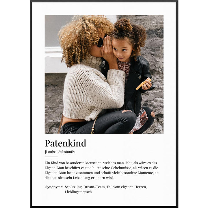 geschenk für patenkind poster