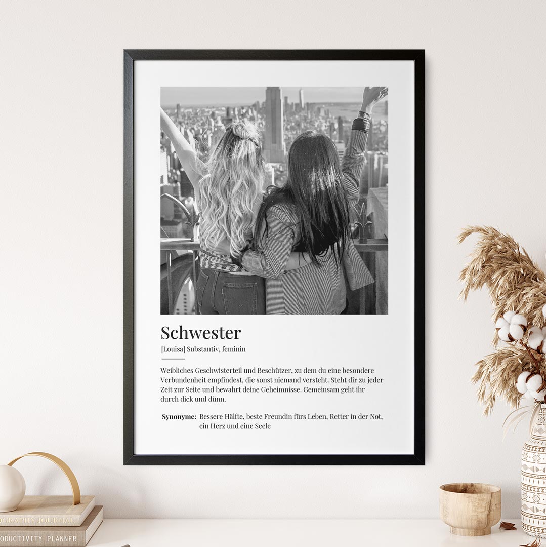 fotogeschenk schwester