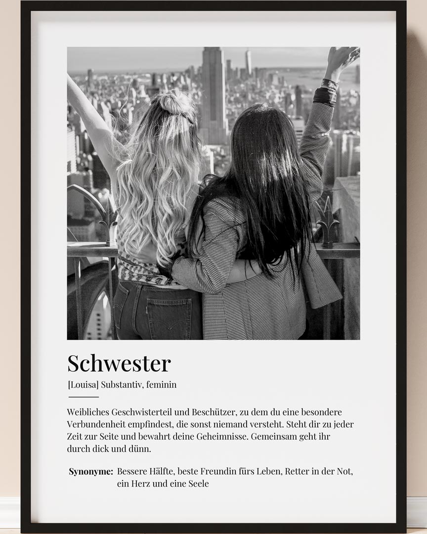 geschenk für schwester bild