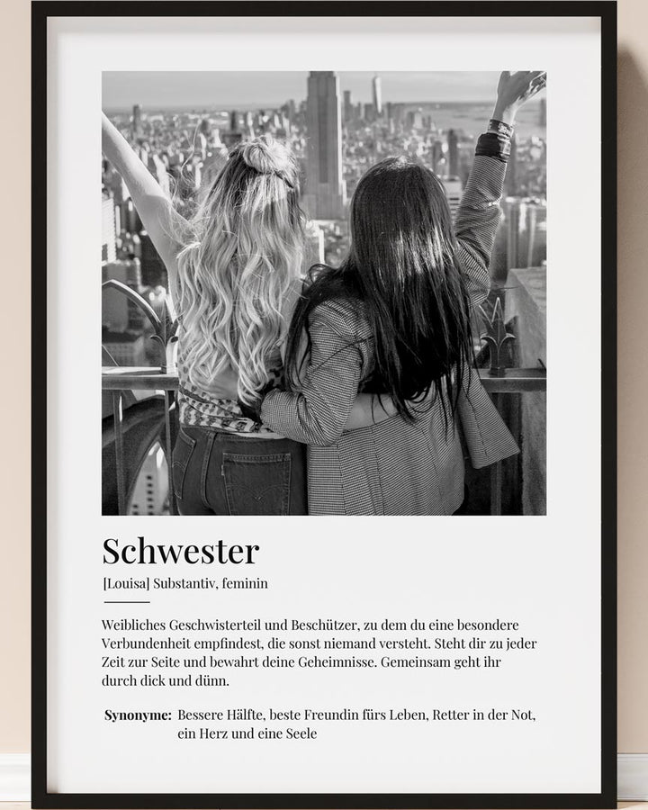 geschenk für schwester bild