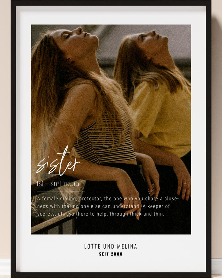 poster definition sister