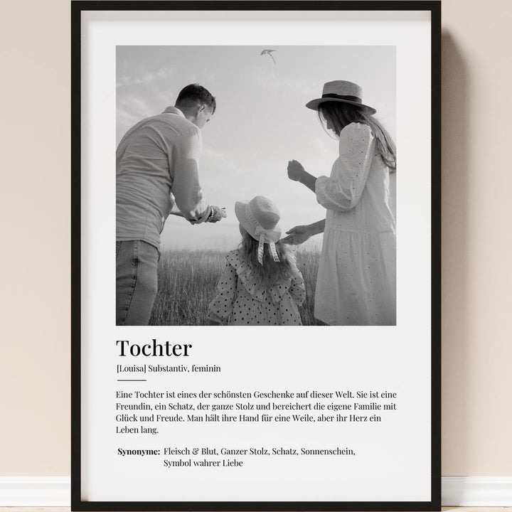 geschenk für tochter poster