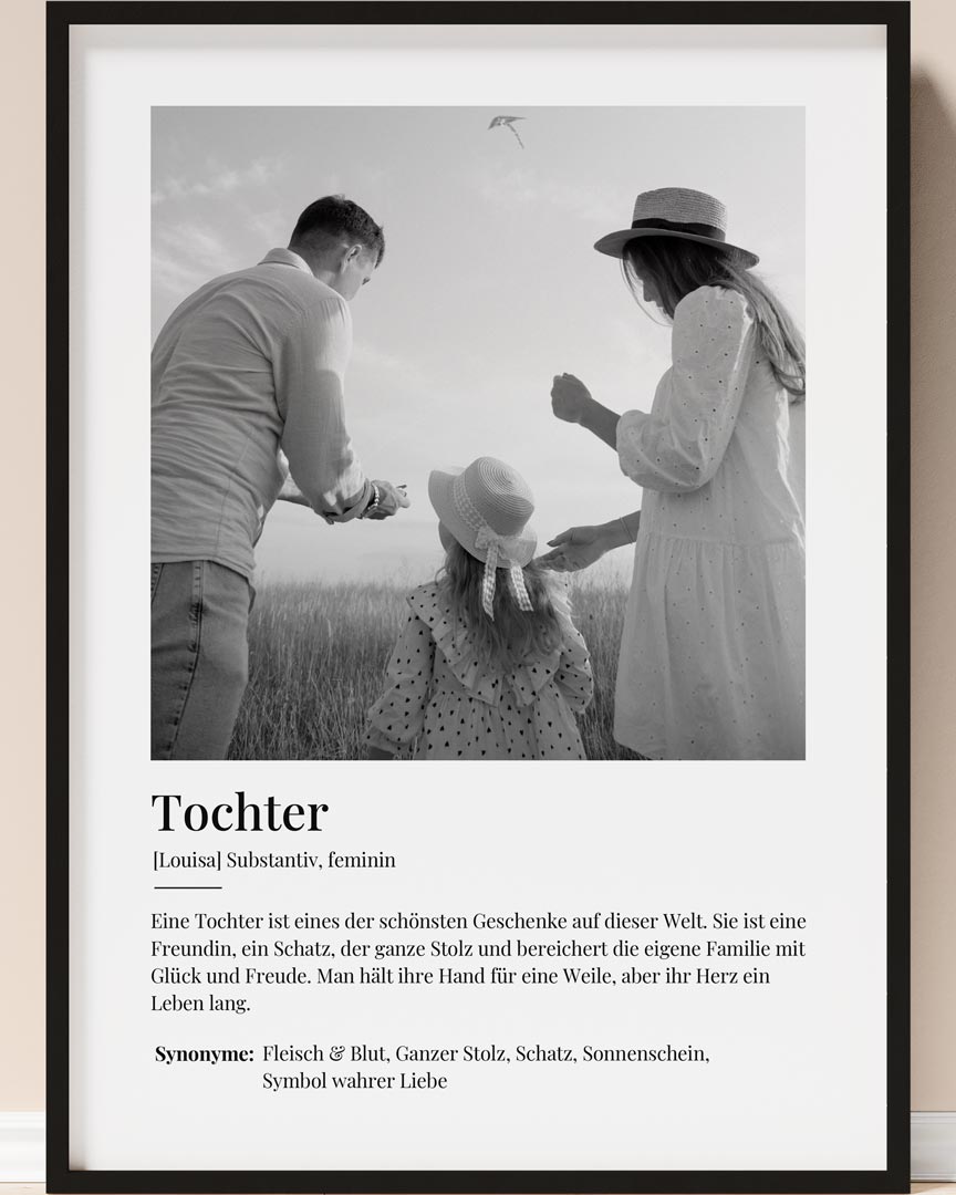 fotoposter fotogeschenk tochter