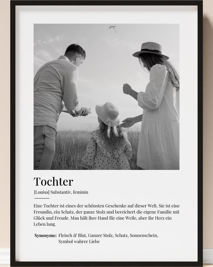 fotoposter fotogeschenk tochter