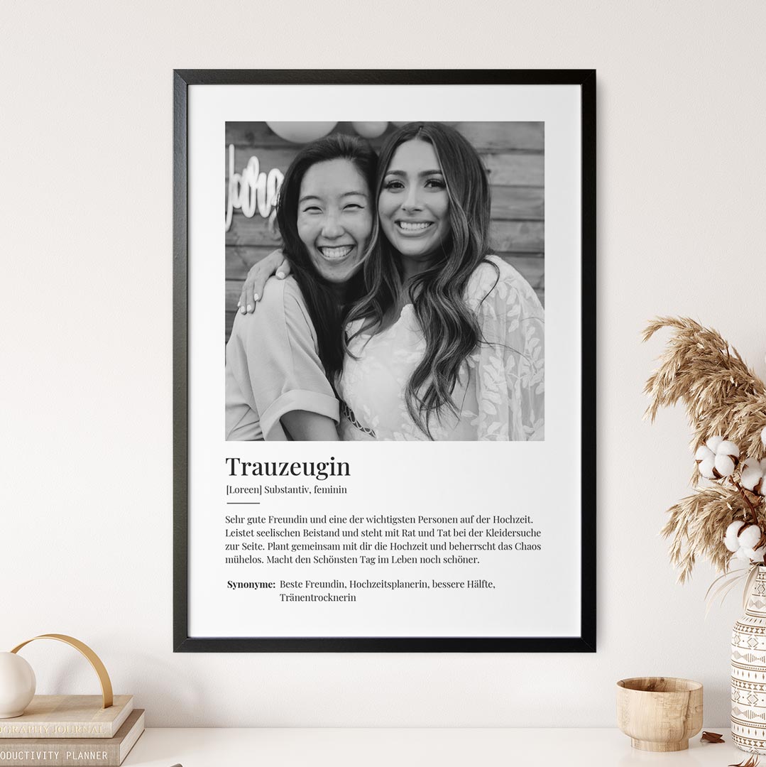 geschenk trauzeugin bild foto