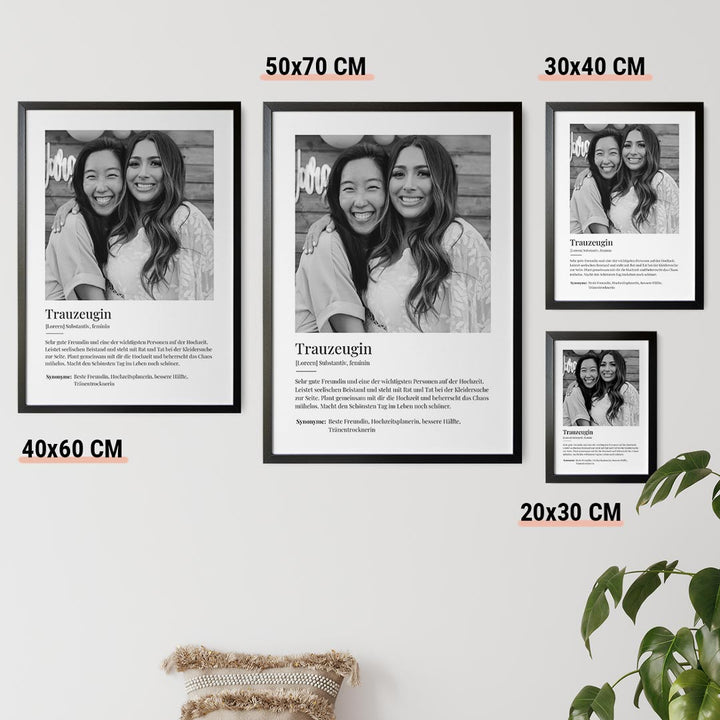 geschenkidee trauzeugin fotoposter