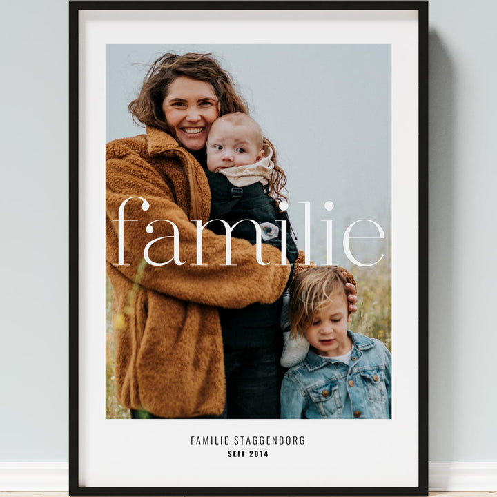 geschenk für familien familienposter