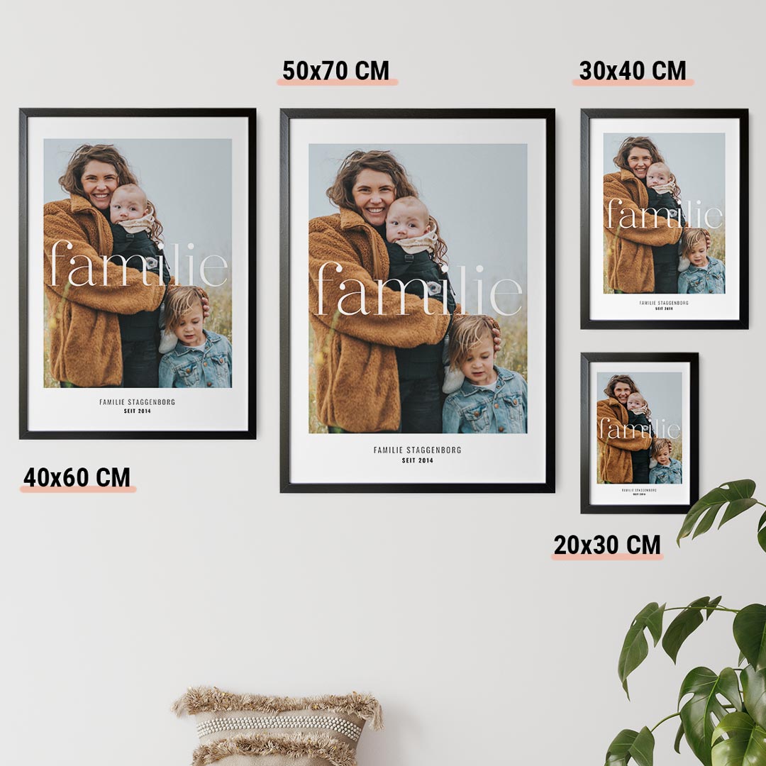 familienposter mit bild