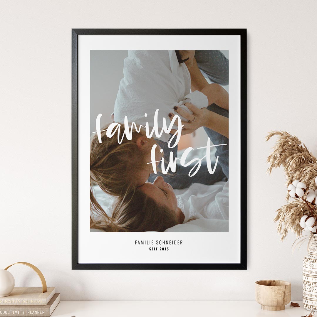 personalisiertes familienposter