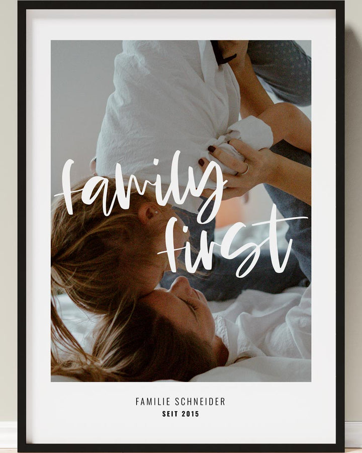 personalisiertes familienbild