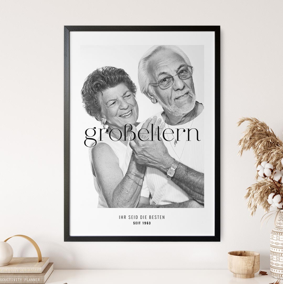 geschenkidee für großeltern personalisiert